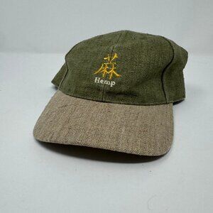 Vintage Hempstead Co. Made in USA Hemp Olive Green‎ Snapback Hat